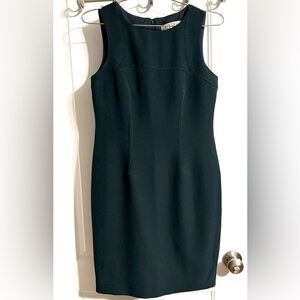 Kasper Sleeveless Dark Green Work Dress